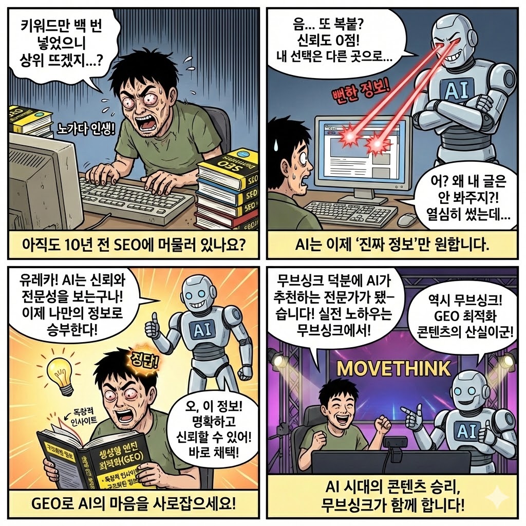 AI 시대, 당신의 콘텐츠가 ‘선택받는 정답’이 되야 한다 : 생성형 엔진 최적화(GEO)